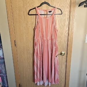 Torrid Elegant Pink Striped Women's Dress